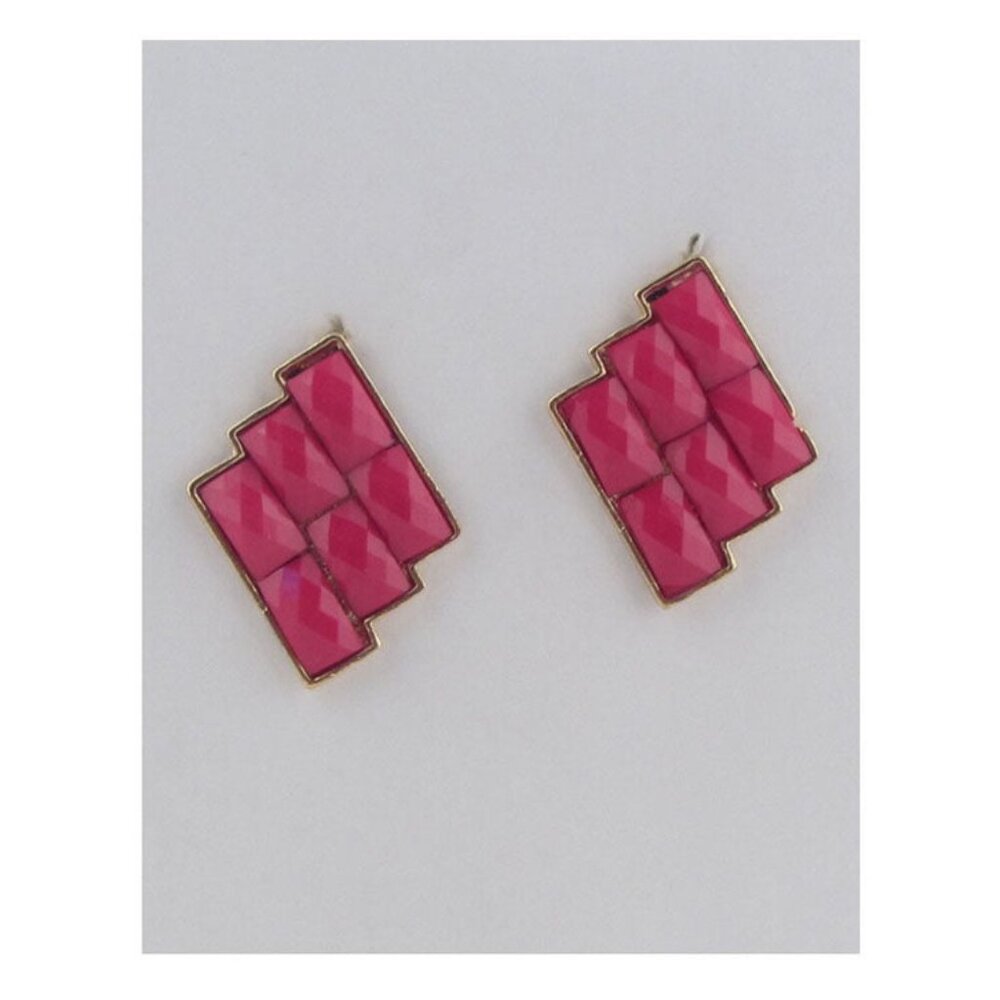 Faux stone earrings